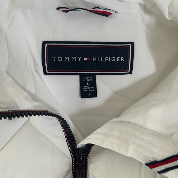 Tommy Hilfiger Womens Ladies Quilted Winter Jacket White Size Large - Picture 6 of 6
